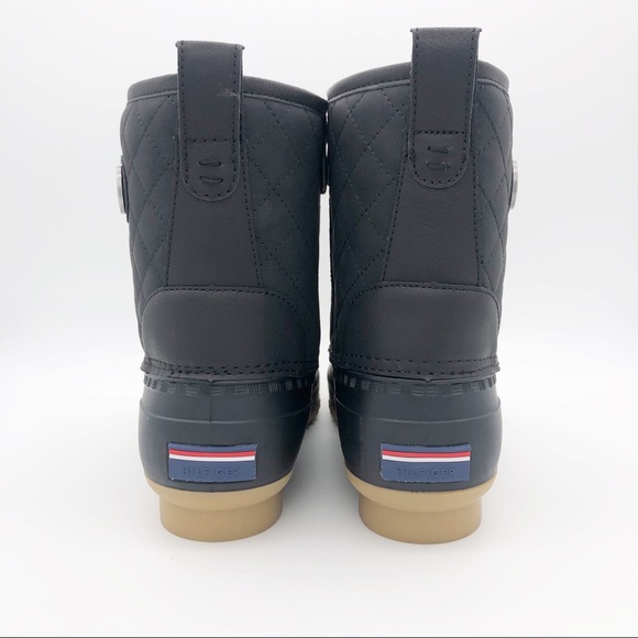 Tommy Hilfiger Duckboot Quilted Size 10M Black - Picture 4 of 7